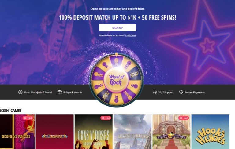 Hard Rock Online Casino download the last version for android