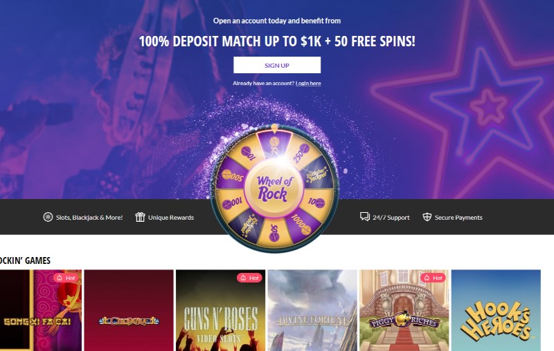 download Hard Rock Online Casino