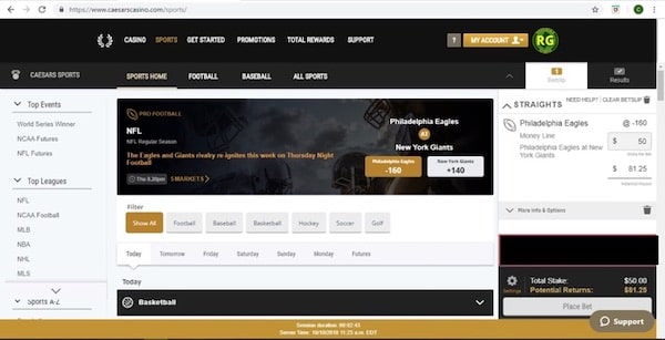 caesars sportsbook customer service live chat