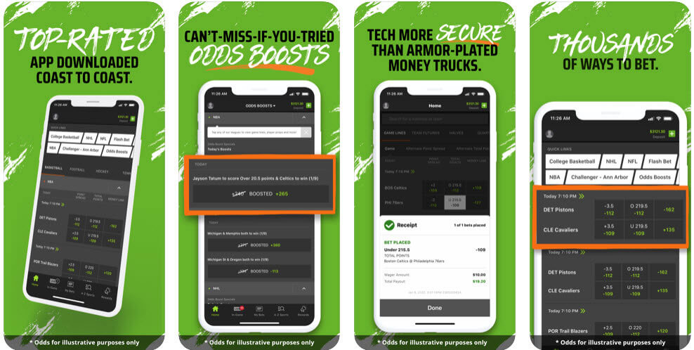 Draftkings mobile app