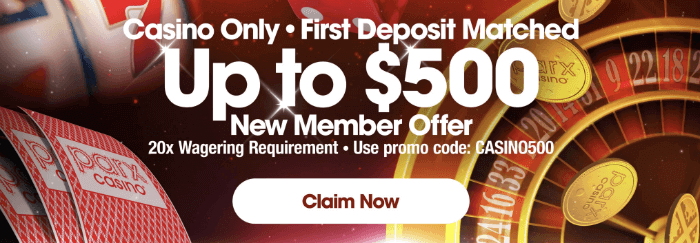 Parx online casino bonus