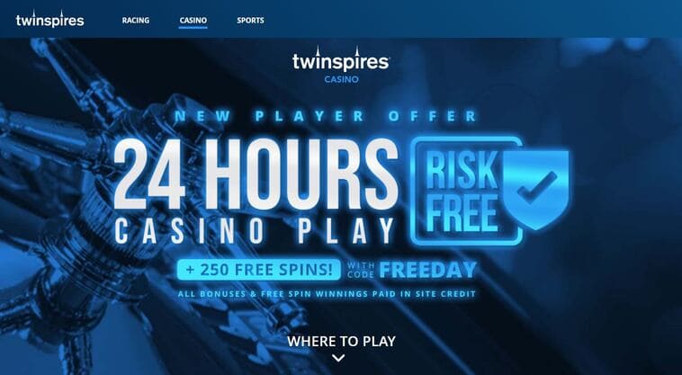 TwinSpires Casino Screen 1