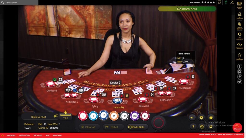 live dealer casino Golden Nugget