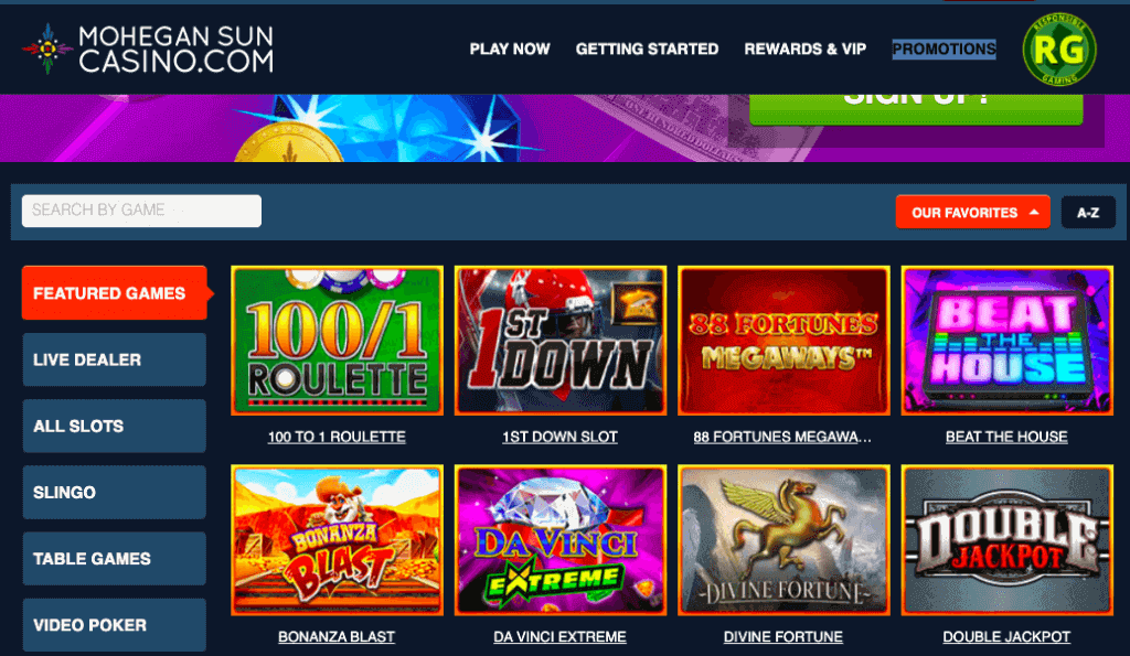 instal the new Mohegan Sun Online Casino