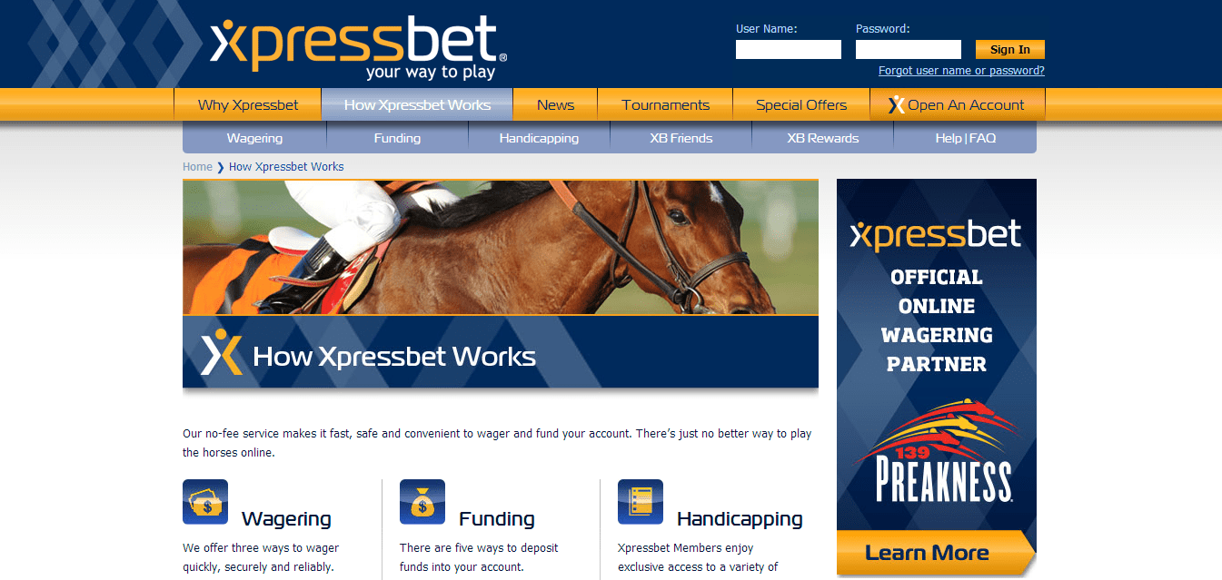 Xpressbet Racebook