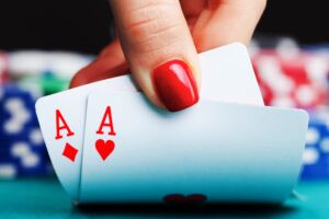 women playing casino games